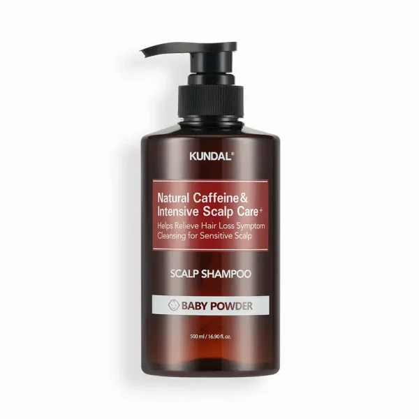 KUNDAL CAFFEINE SHAMPOO 500ML - BABY POWDER