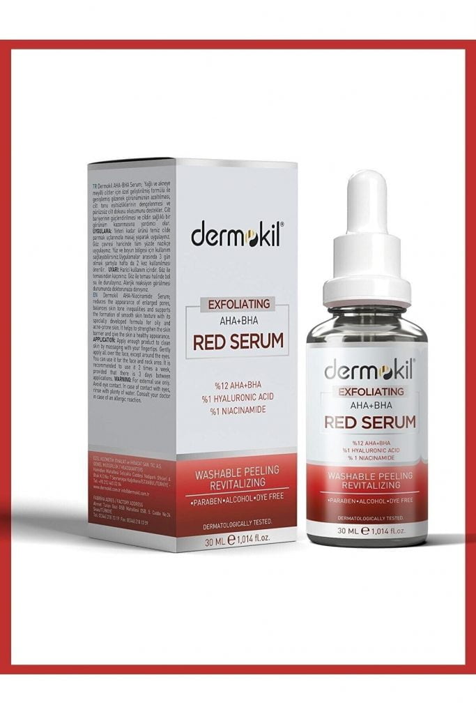 Dermokil Exfoliating AHA + BHA Red Serum 30 ml