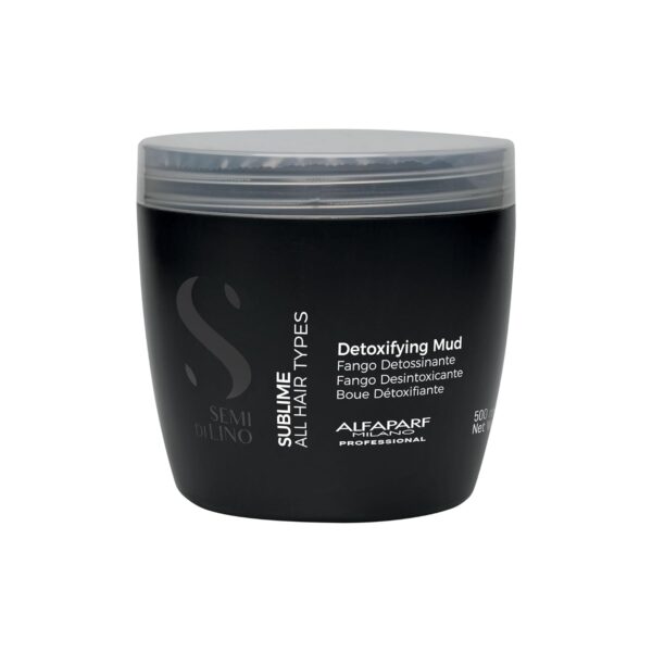 Alfaparf Milano Semi di Lino Sublime Detoxifying Mud - Deep Cleansing Hair Clay Mask + Scalp Treatment