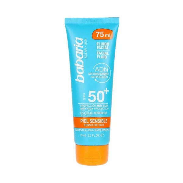 Babaria Spf 50+ Sensitive Skin Facial Fluid 75ml