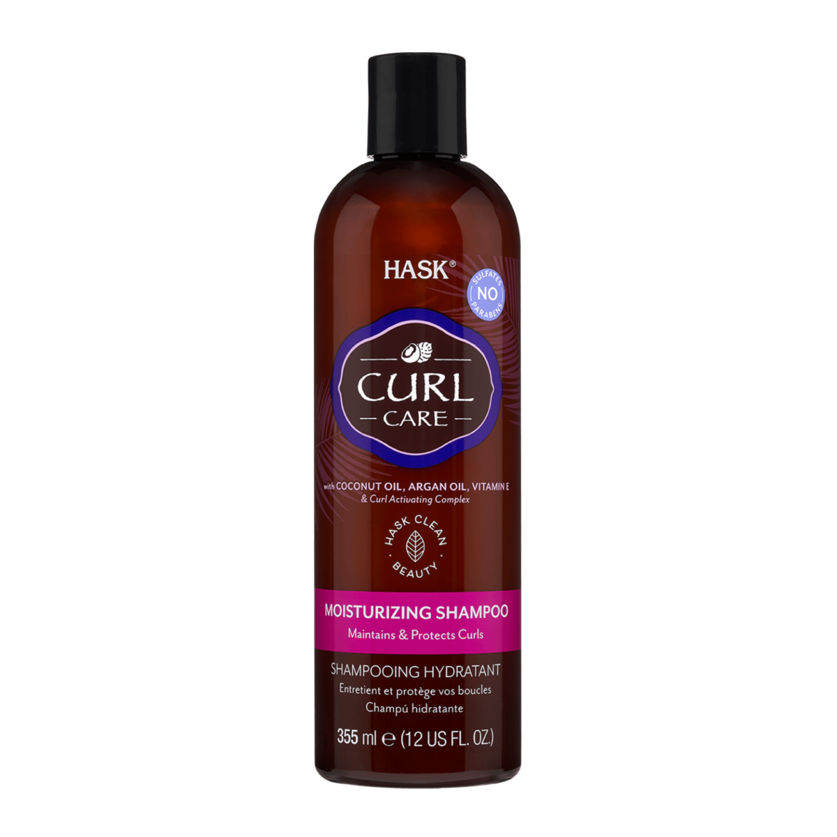 HASK CURL CARE
MOISTURIZING SHAMPOO
