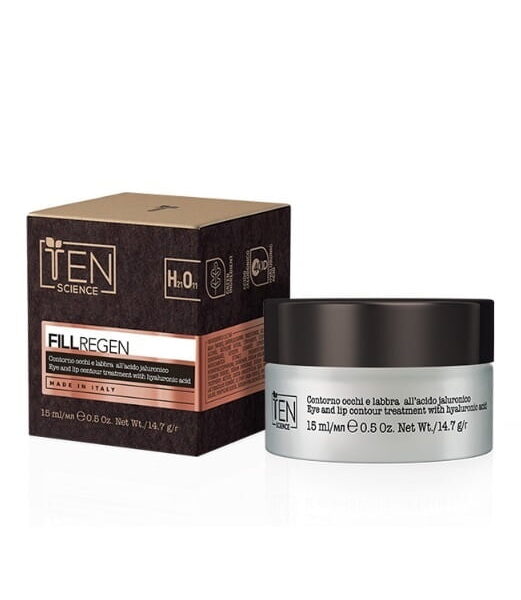 Ten Science – Fill Regen – Eye and Lip Contour with Hyaluronic Acid, 15ml jar