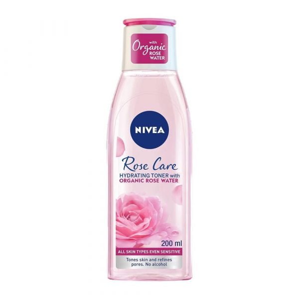 NIVEA Face Toner Hydrating Rose Care with Organic Rose Water All Skin Types 200ml