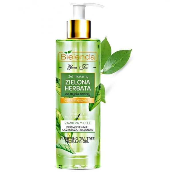 Bielenda Green Tea Purifying Micellar Cleansing Face Gel Combination Oily Skin 200ml