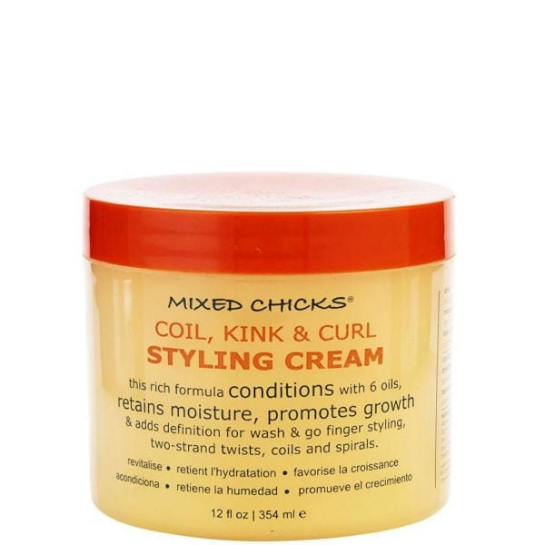 MIXED CHICKS COILS, KINKS AND CURL STYLING CREAM 12OZ