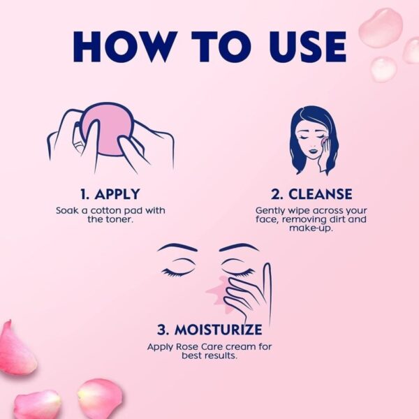 NIVEA Face Toner Hydrating Rose Care with Organic Rose Water All Skin Types 200ml